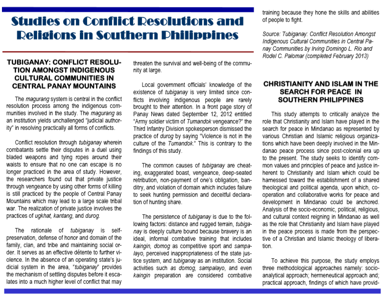 Vol. 11.4 Studies on Conflict...